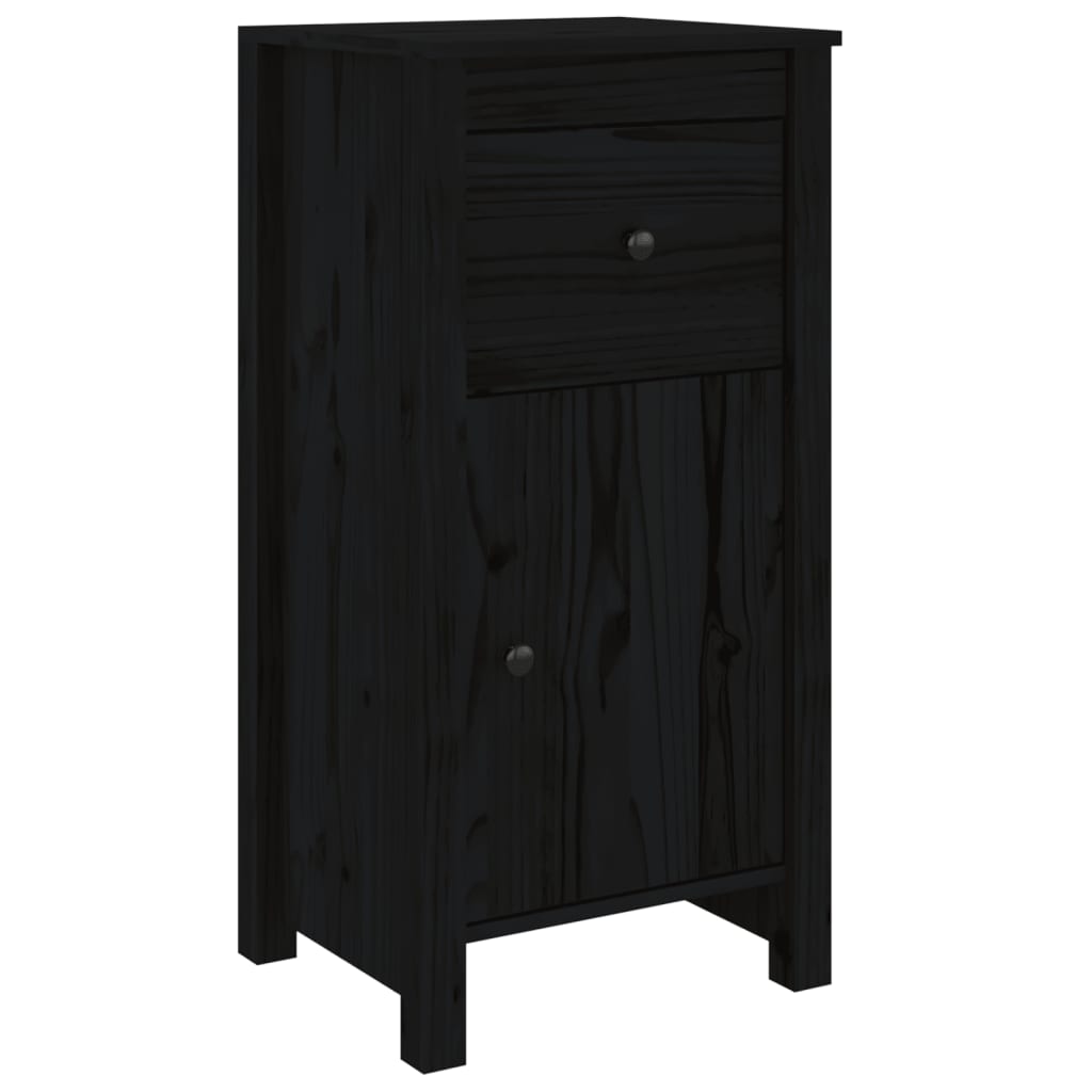 Skjenk Svart 40x35x80 cm heltre furu
