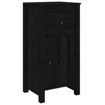 Skjenk Svart 40x35x80 cm heltre furu