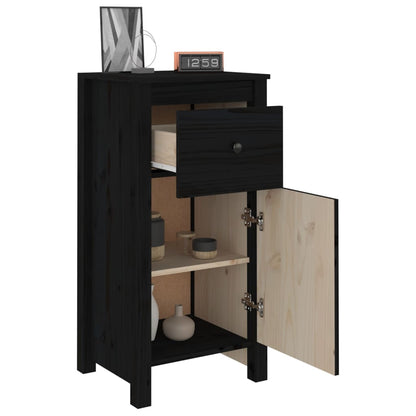 Skjenk Svart 40x35x80 cm heltre furu