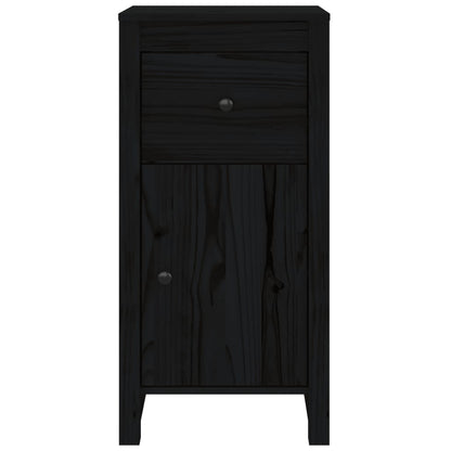 Skjenk Svart 40x35x80 cm heltre furu