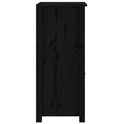 Skjenk Svart 40x35x80 cm heltre furu