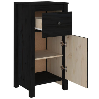 Skjenk Svart 40x35x80 cm heltre furu