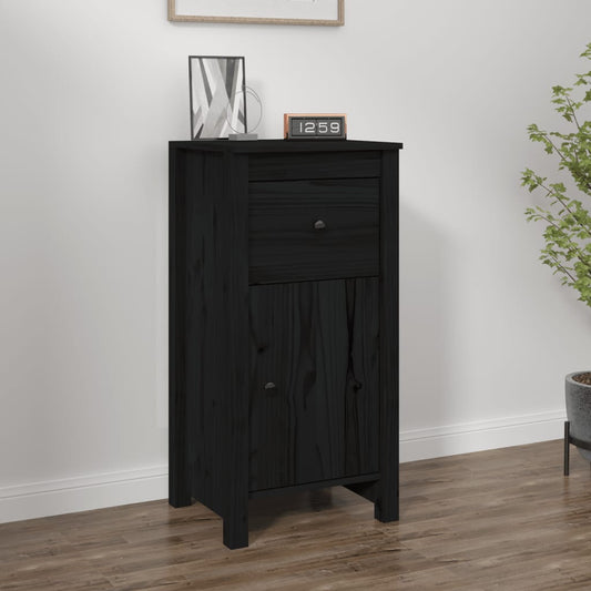Skjenk Svart 40x35x80 cm heltre furu