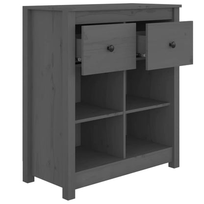 Skjenk Grå 70x35x80 cm heltre furu