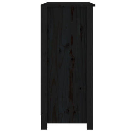 Skjenk Svart 70x35x80 cm heltre furu