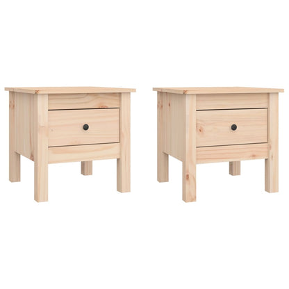 Sidebord Tre 2 stk 40x40x39 cm heltre furu