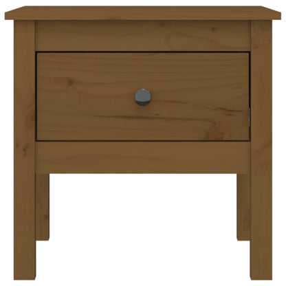 Sidebord Tre 2 stk Honningbrun 50x50x49 cm heltre furu