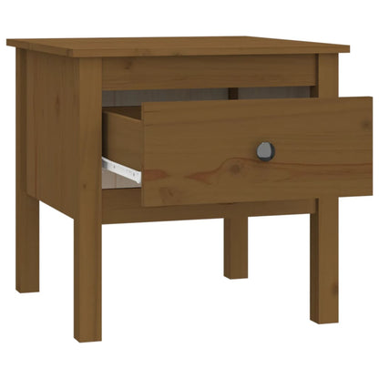 Sidebord Tre 2 stk Honningbrun 50x50x49 cm heltre furu