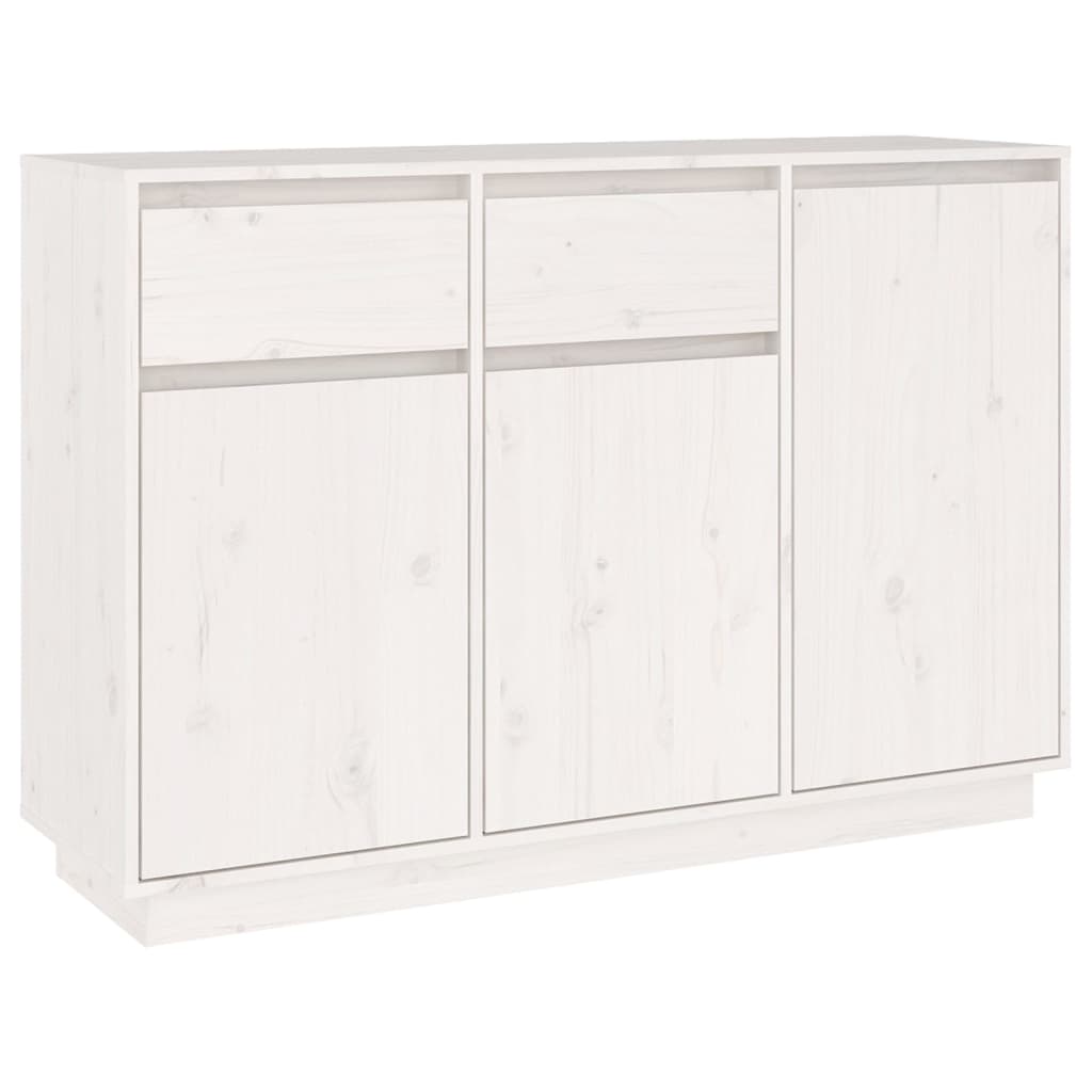 Skjenk Hvit 110x34x75 cm heltre furu