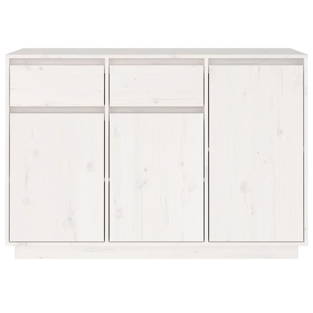 Skjenk Hvit 110x34x75 cm heltre furu