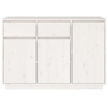 Skjenk Hvit 110x34x75 cm heltre furu