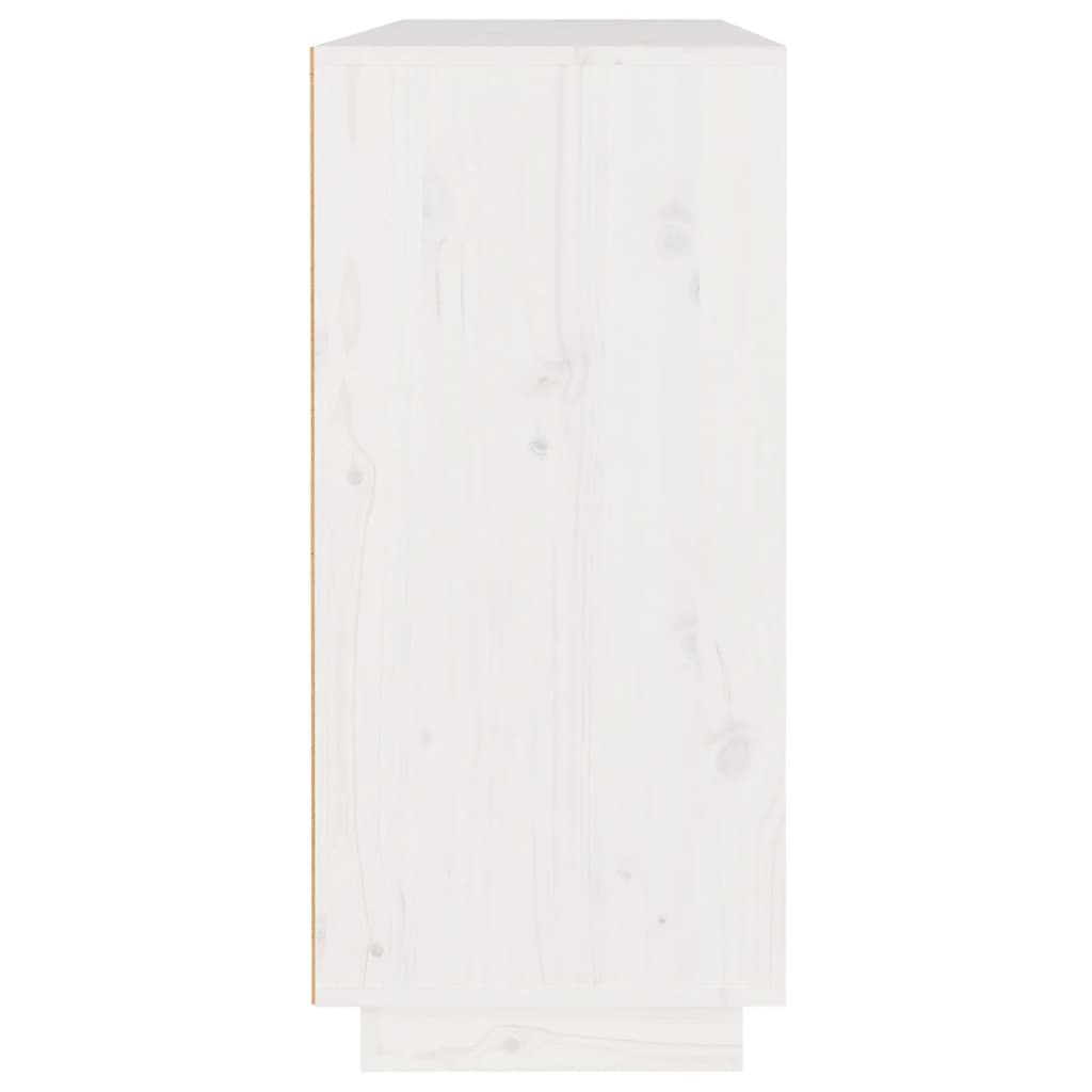 Skjenk Hvit 110x34x75 cm heltre furu
