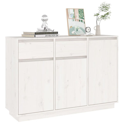 Skjenk Hvit 110x34x75 cm heltre furu