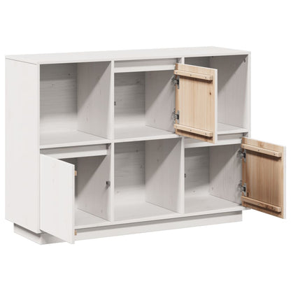 Skjenk Hvit 110,5x35x80 cm heltre furu