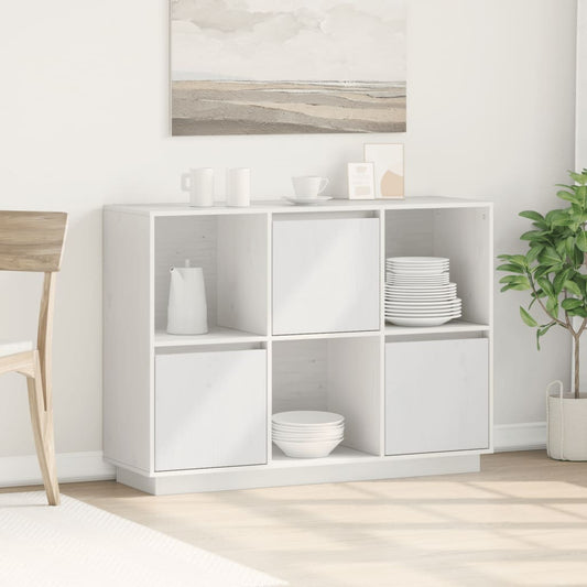 Skjenk Hvit 110,5x35x80 cm heltre furu