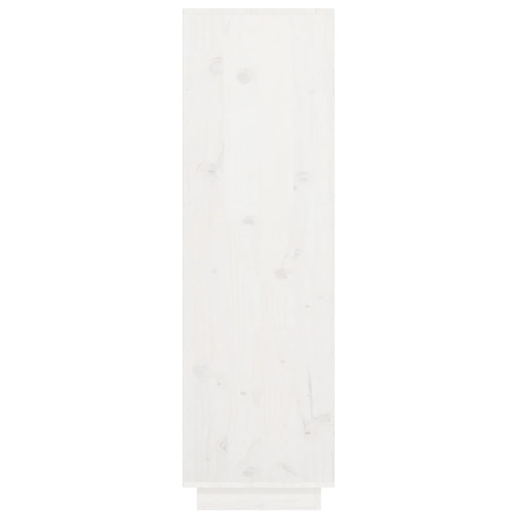 Skap hvit 38x35x117 cm heltre furu