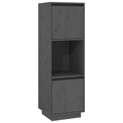 Skap Grå 38x35x117 cm heltre furu