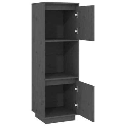 Skap Grå 38x35x117 cm heltre furu