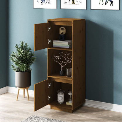Skap Tre Honningbrun 38x35x117 cm heltre furu