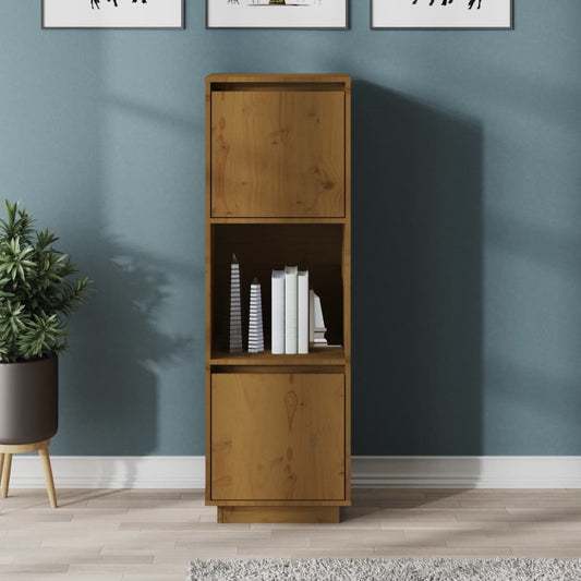Skap honningbrun 38x35x117 cm heltre furu