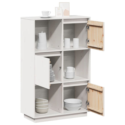 Skap Hvit 74x35x117 cm heltre furu