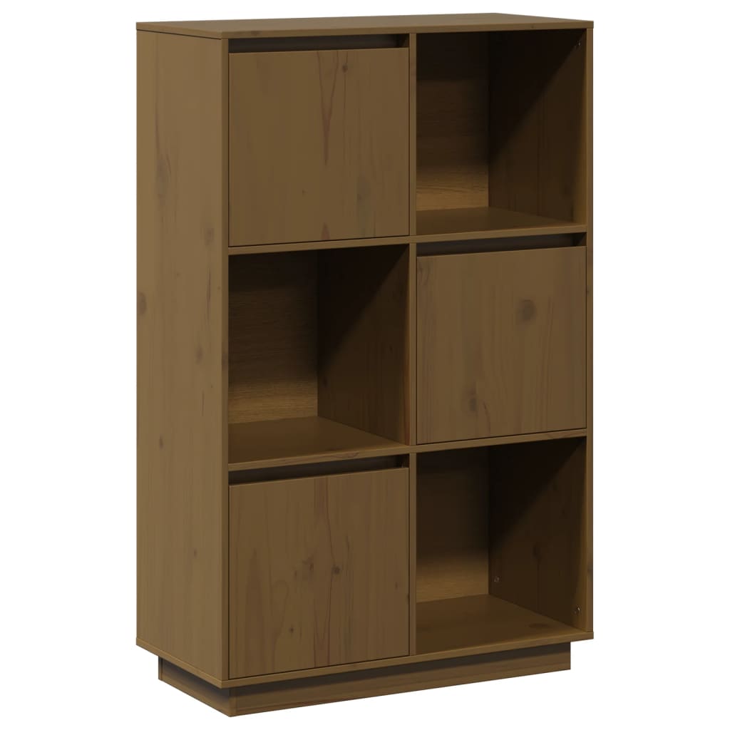 Skap honningbrun 74x35x117 cm heltre furu
