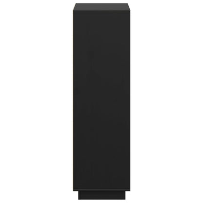 Skap Svart 74x35x117 cm heltre furu
