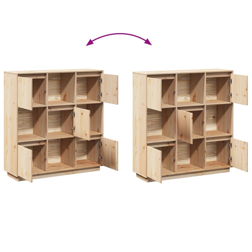 Skap heltre furu 110,5x35x117 cm