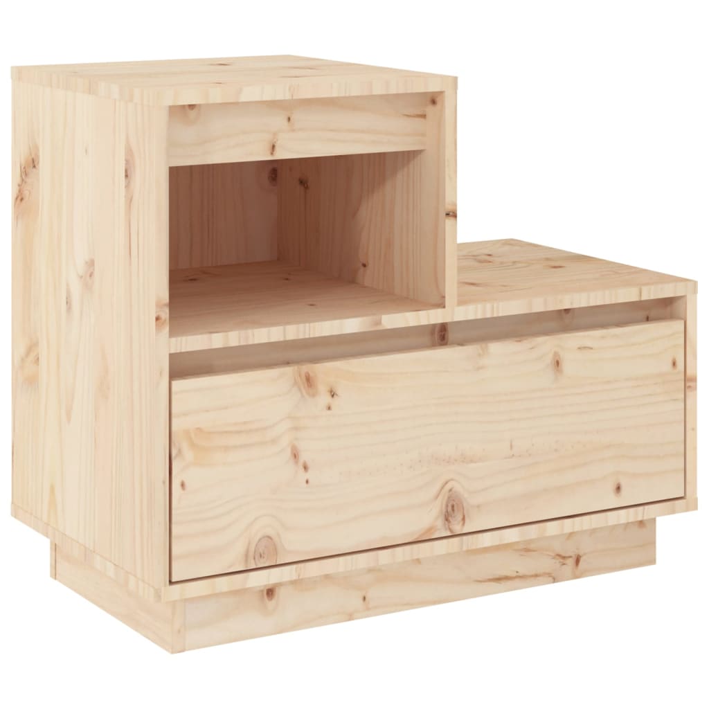 Nattbord Sengbord Tre heltre furu 60x34x51 cm