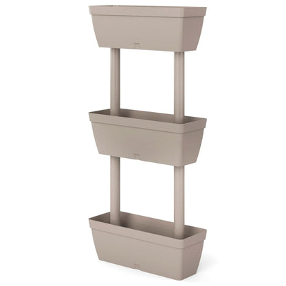 Plantekasser 6 stk 100 cm gråbrun