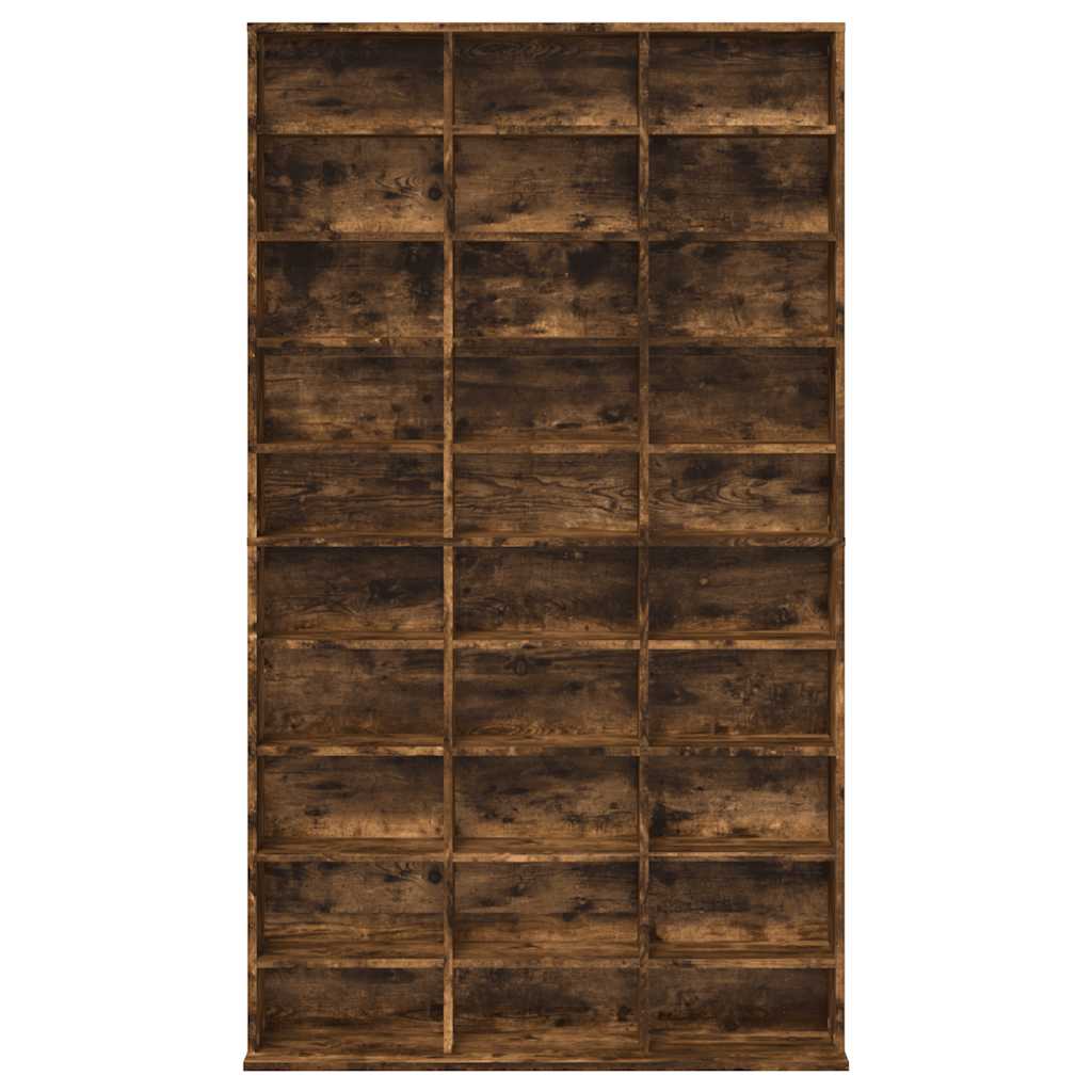 CD-skap røkt eik 102x23x177,5 cm konstruert tre
