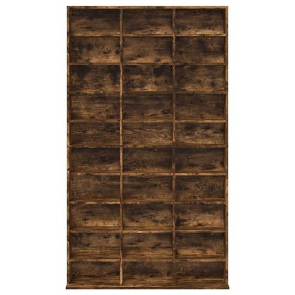 CD-skap røkt eik 102x23x177,5 cm konstruert tre