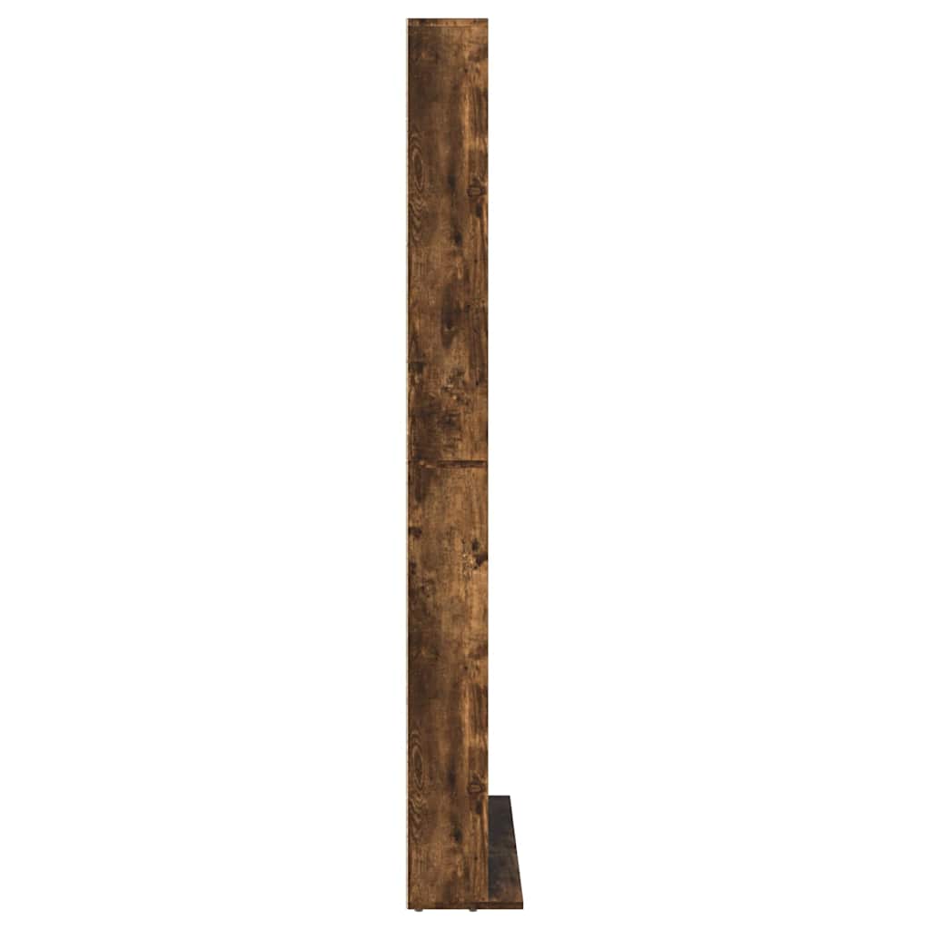 CD-skap røkt eik 102x23x177,5 cm konstruert tre