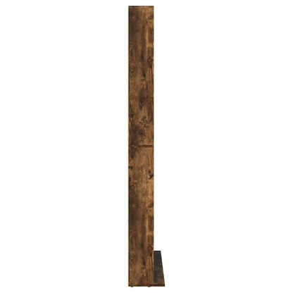 CD-skap røkt eik 102x23x177,5 cm konstruert tre