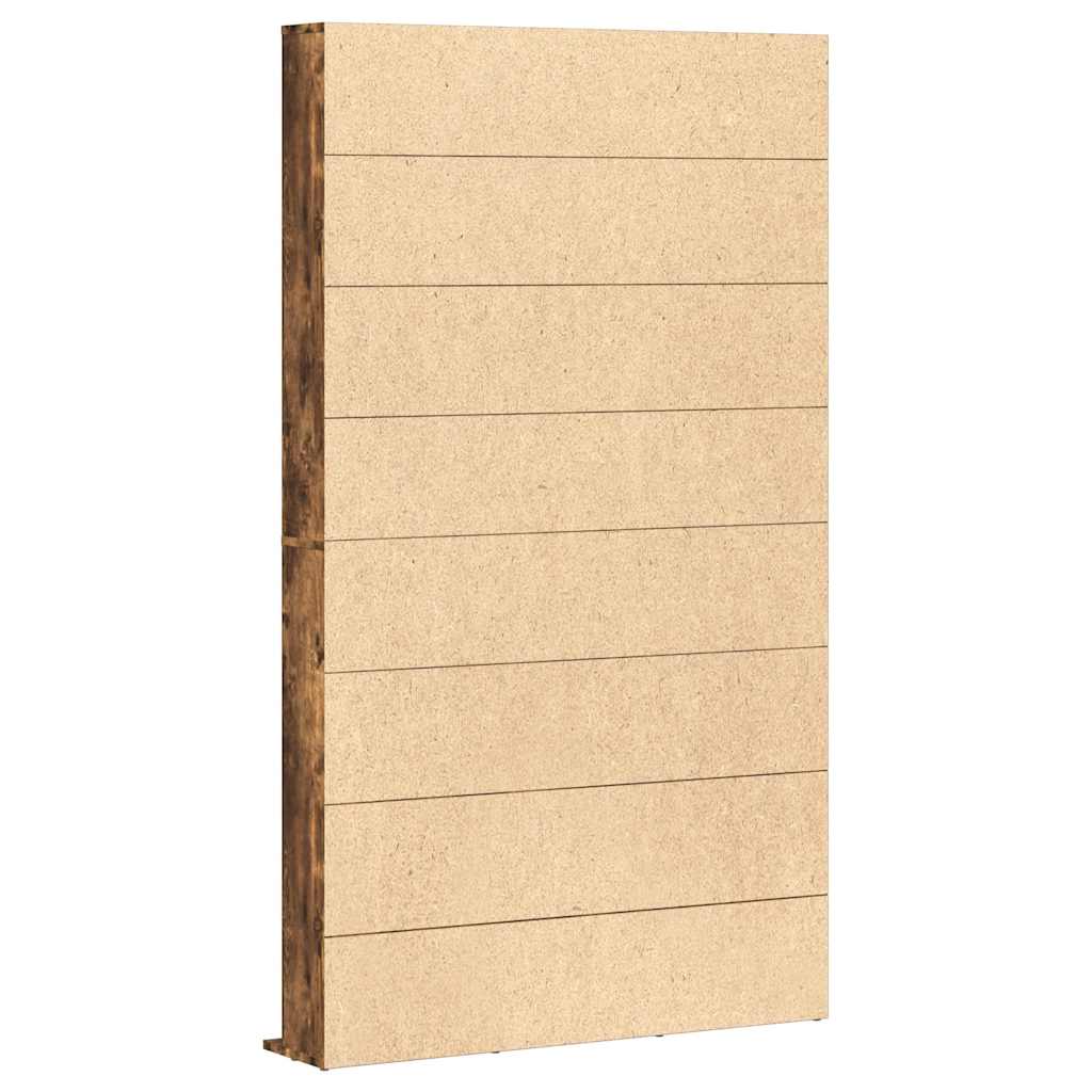 CD-skap røkt eik 102x23x177,5 cm konstruert tre