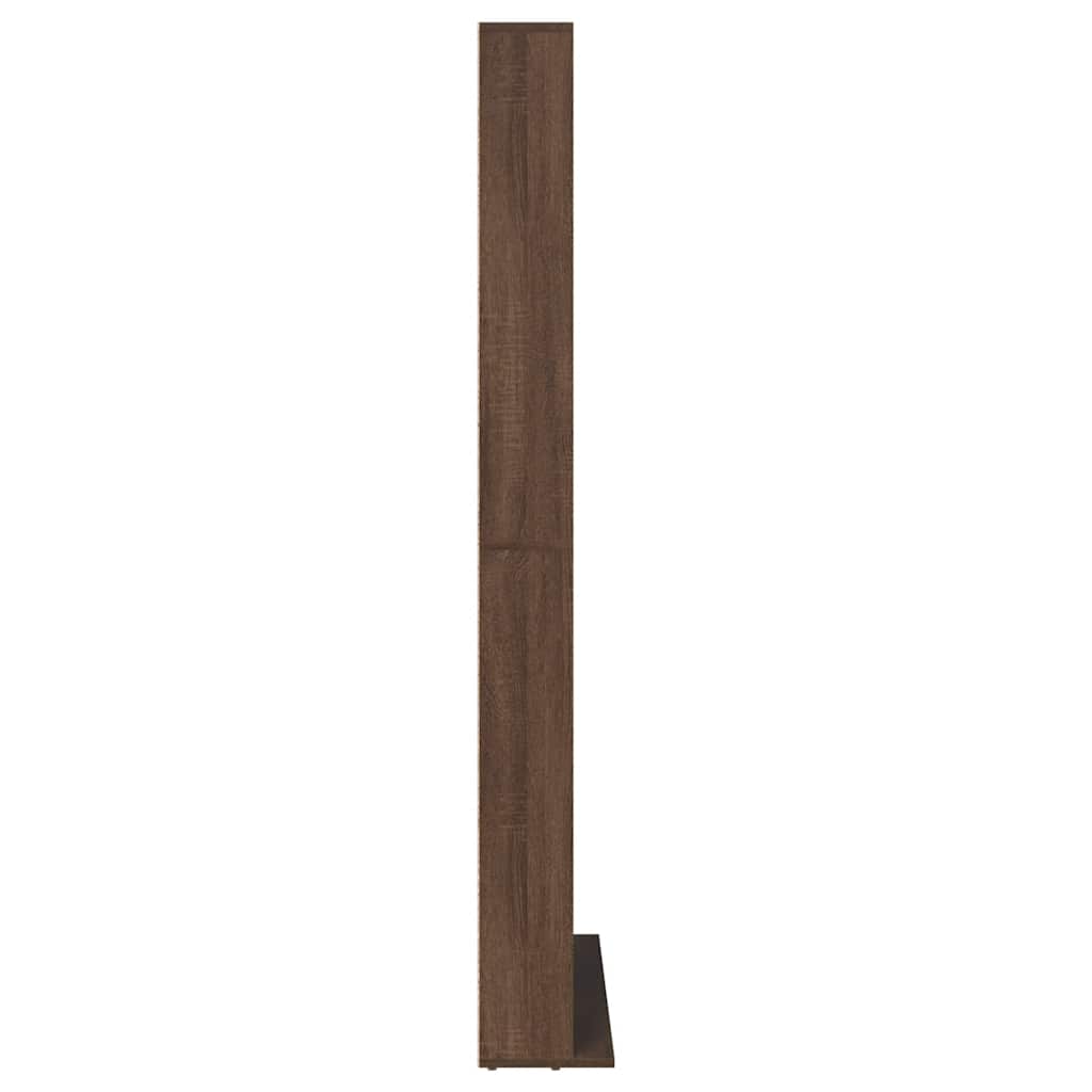 CD-skap brun eik 102x23x177,5 cm konstruert tre