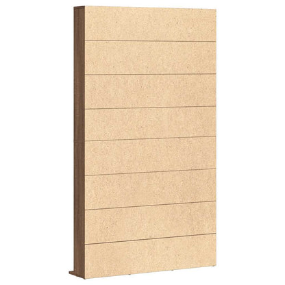 CD-skap brun eik 102x23x177,5 cm konstruert tre