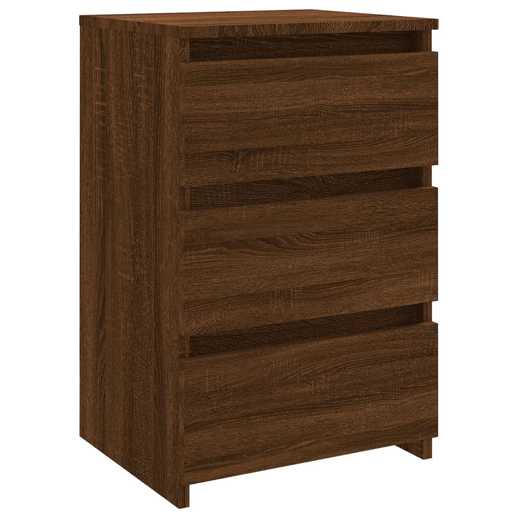 Nattbord Sengbord Brun Eik 40x35x62,5 cm