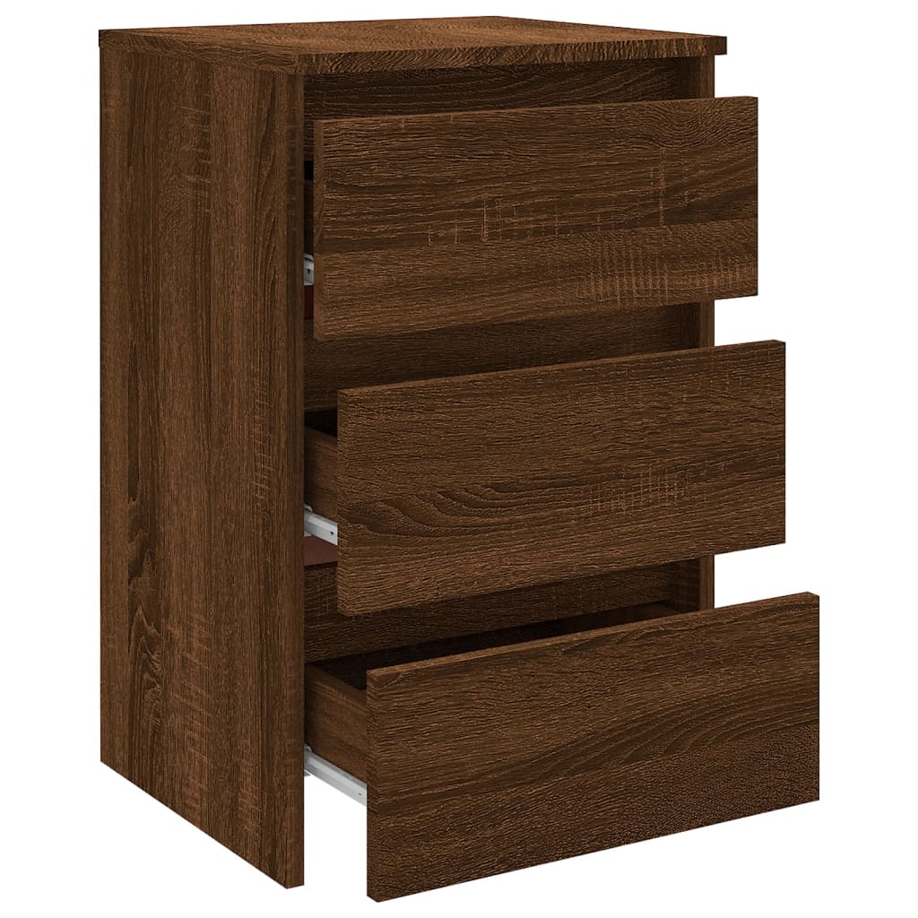 Nattbord Sengbord Brun Eik 40x35x62,5 cm