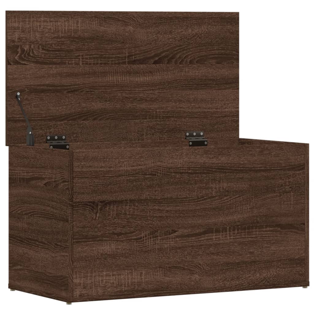 Oppbevaringskiste Brun Eik 84x42x46 cm