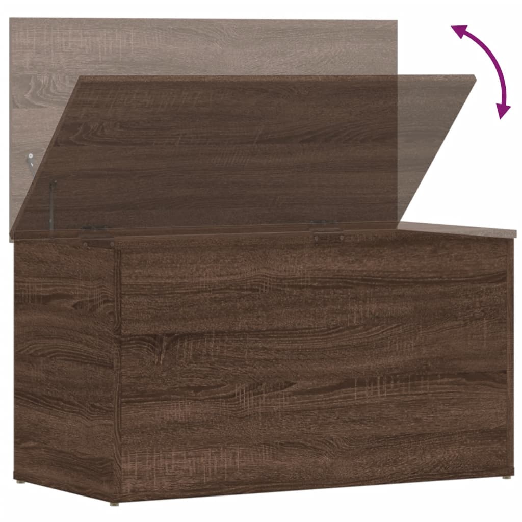 Oppbevaringskiste Brun Eik 84x42x46 cm