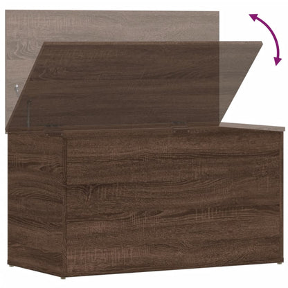 Oppbevaringskiste Brun Eik 84x42x46 cm