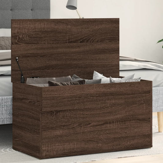 Oppbevaringskiste Brun Eik 84x42x46 cm
