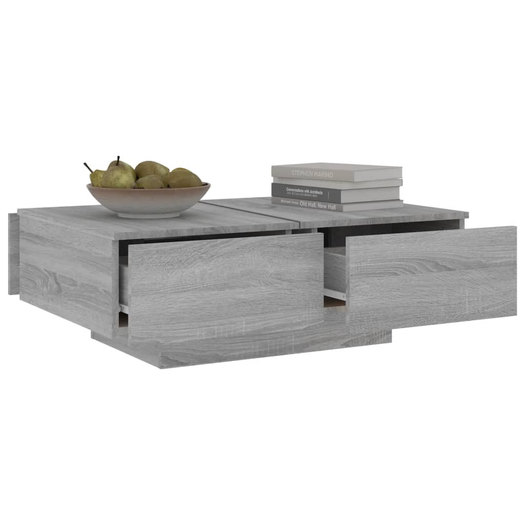 Salongbord Sofabord Sonoma Grå 90x60x31 cm