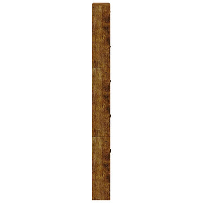 Skoskap Skohylle Skobenk Røkt Eik 59x17x169 cm