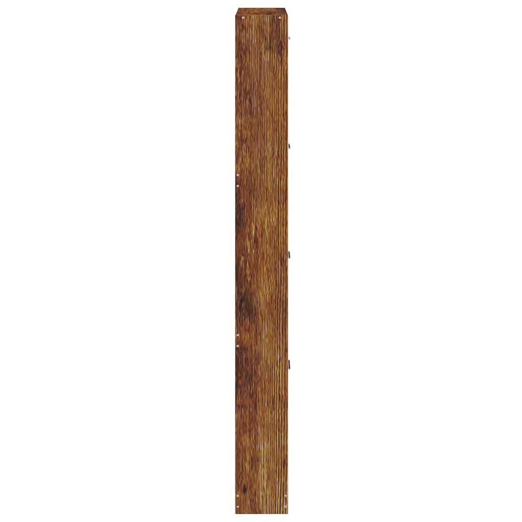 Skoskap Skohylle Skobenk Røkt Eik 59x17x150 cm