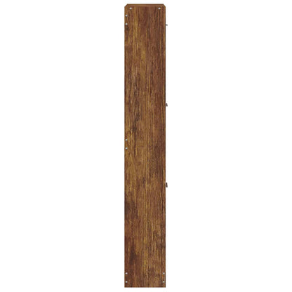 Skoskap Skohylle Skobenk Røkt Eik 59x17x108 cm
