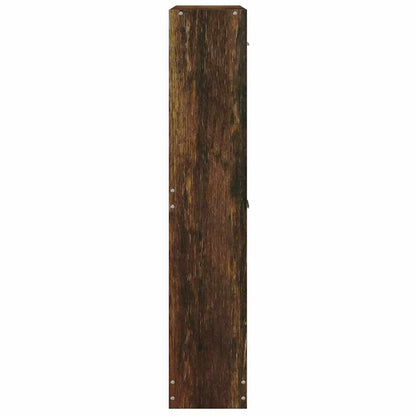 Skoskap Skohylle Skobenk Røkt Eik 59x17x81 cm