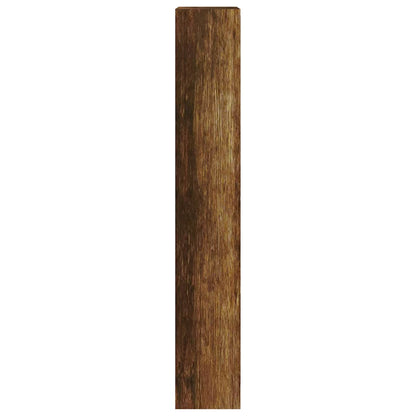 Skoskap Skohylle Skobenk Røkt Eik 63x24x147 cm