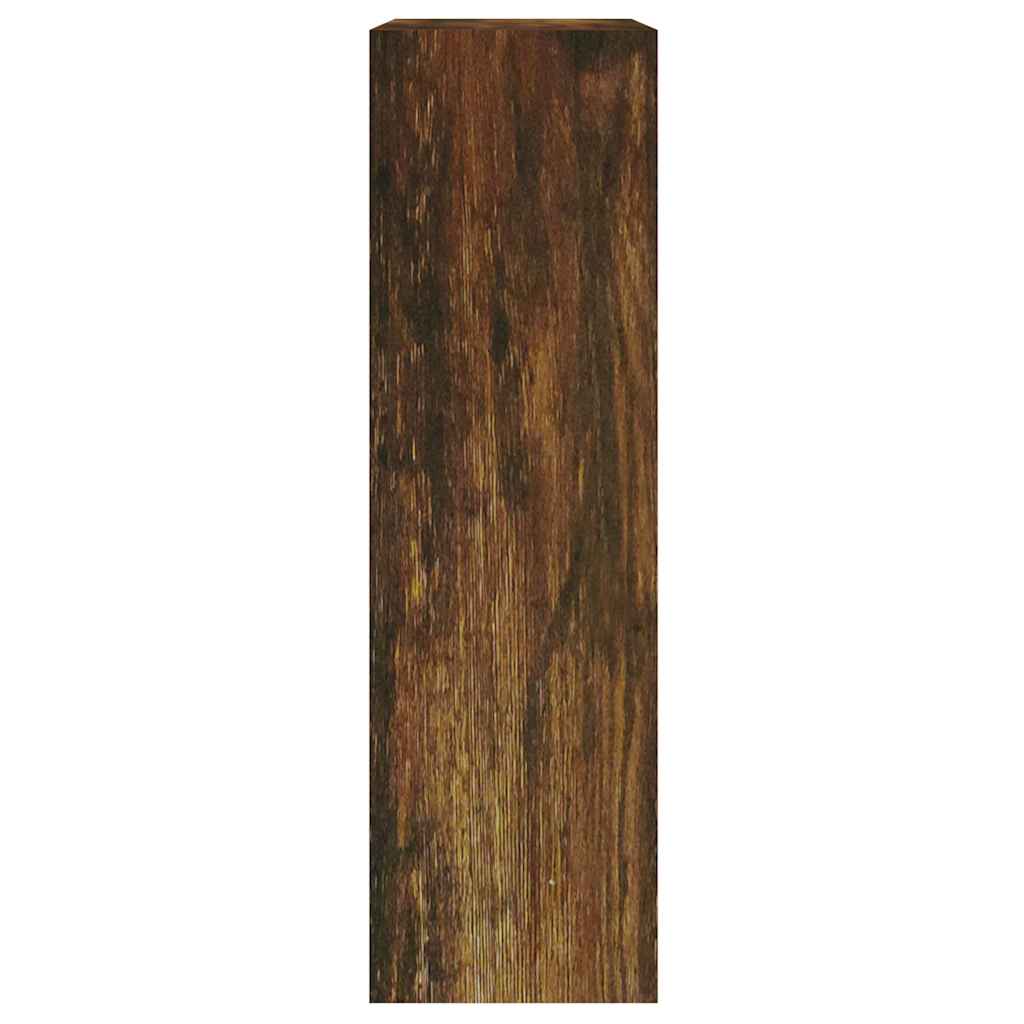 Skoskap Skohylle Skobenk Røkt Eik 63x24x81 cm